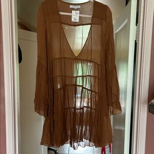 Young Fabulous & Broke Tan Flowy Dress